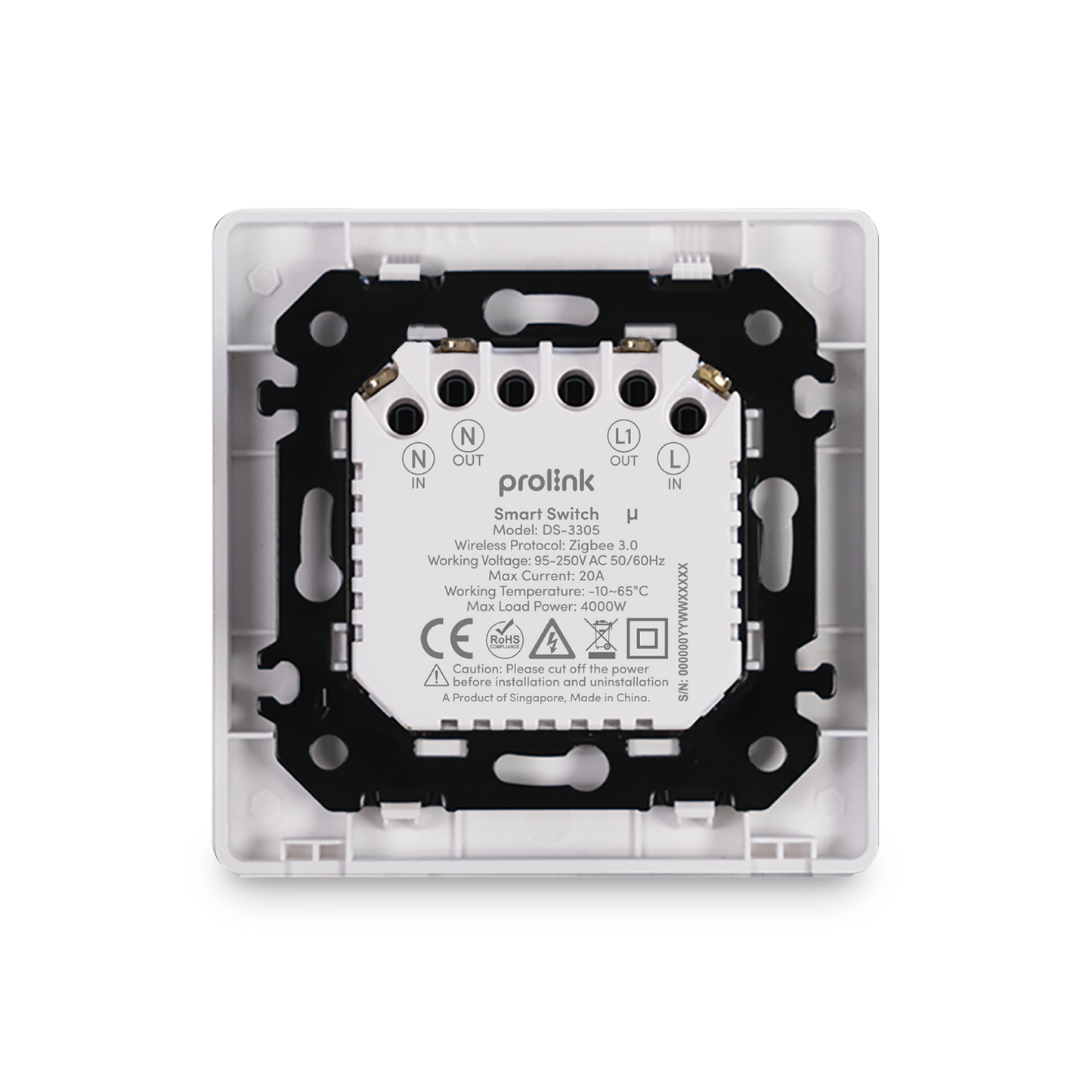 Smart Zigbee 20A Wall Switch