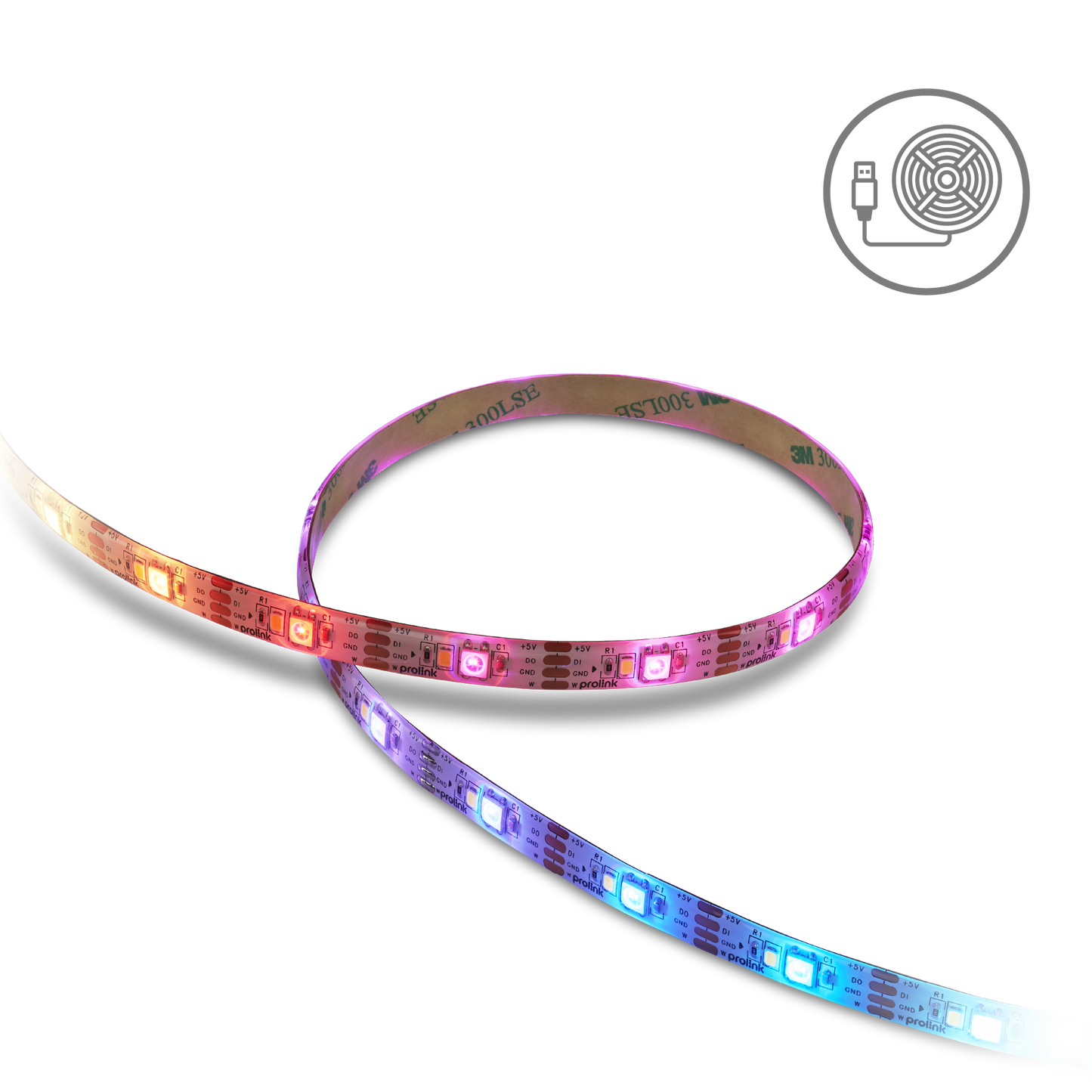 Smart LED Light Strip (USB, 3m)