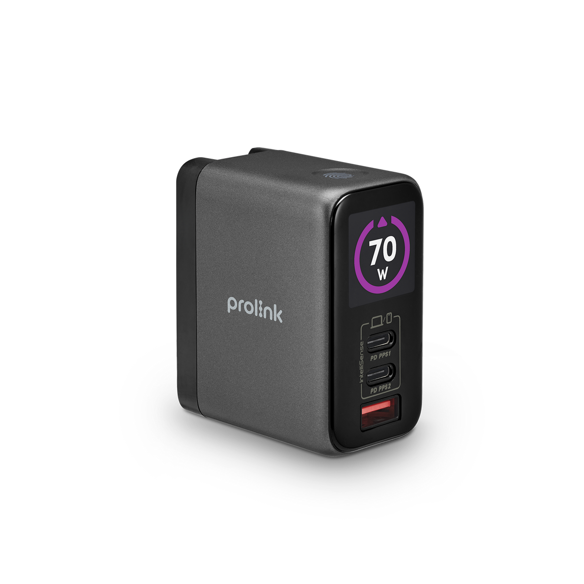 70W 3-port GaN TFT Display Charger