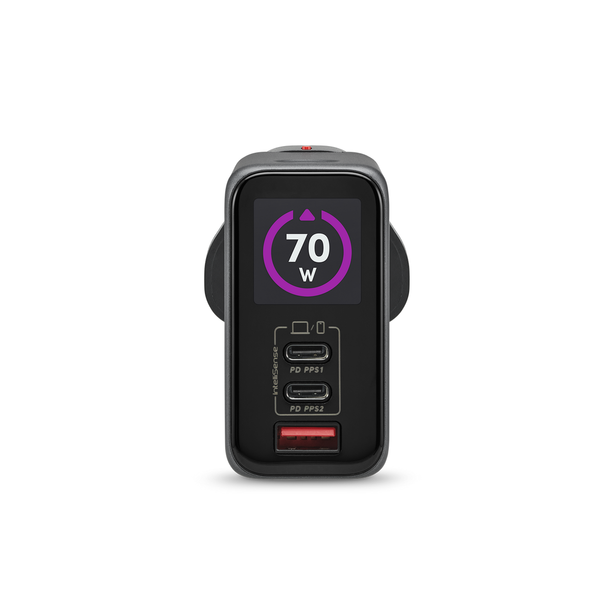 70W 3-port GaN TFT Display Charger