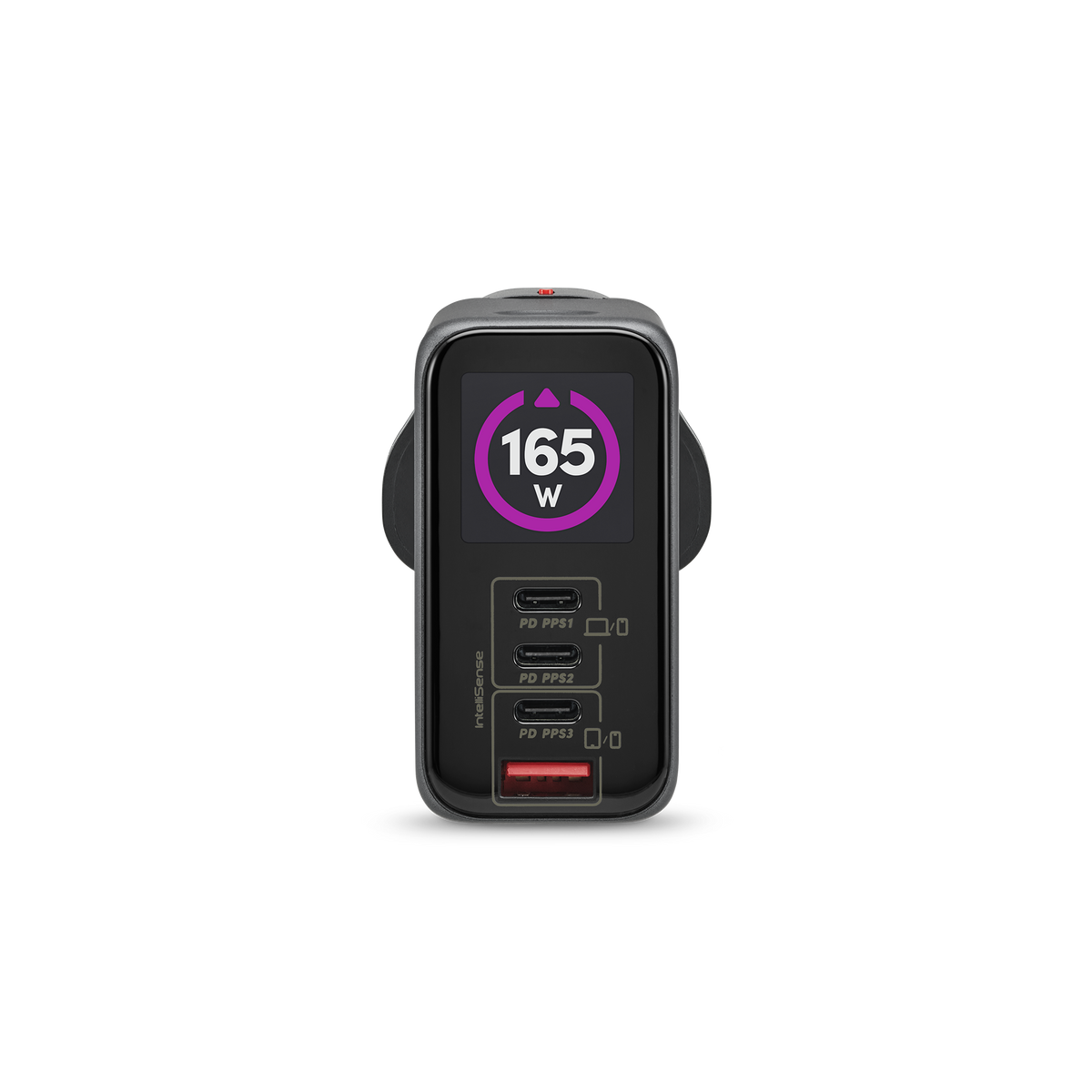 165W 4-port GaN TFT Display Charger