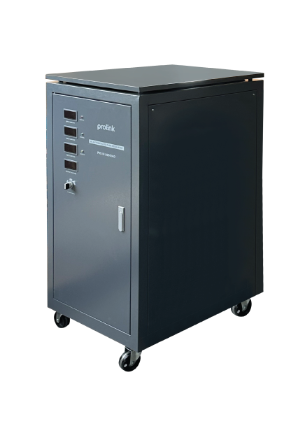 3-phase AVR Servo Motor Controlled with Digital Display - 6KVA to 100KVA