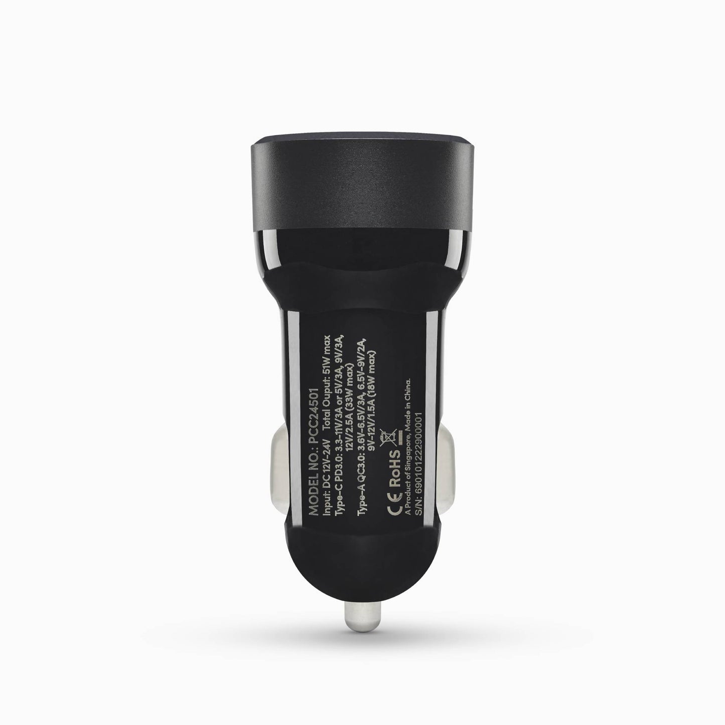 51W 2-port PD USB Car Charger
